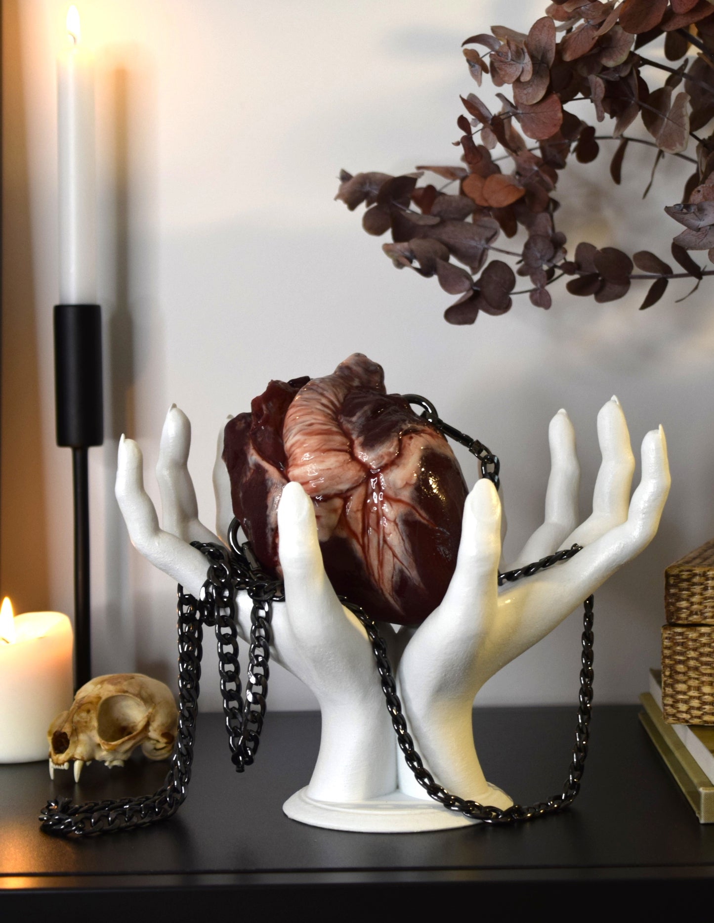 Gothic Hands Decor Holder, Witch Hand Sculpture Stand for Jewelry, Keys & Home Display