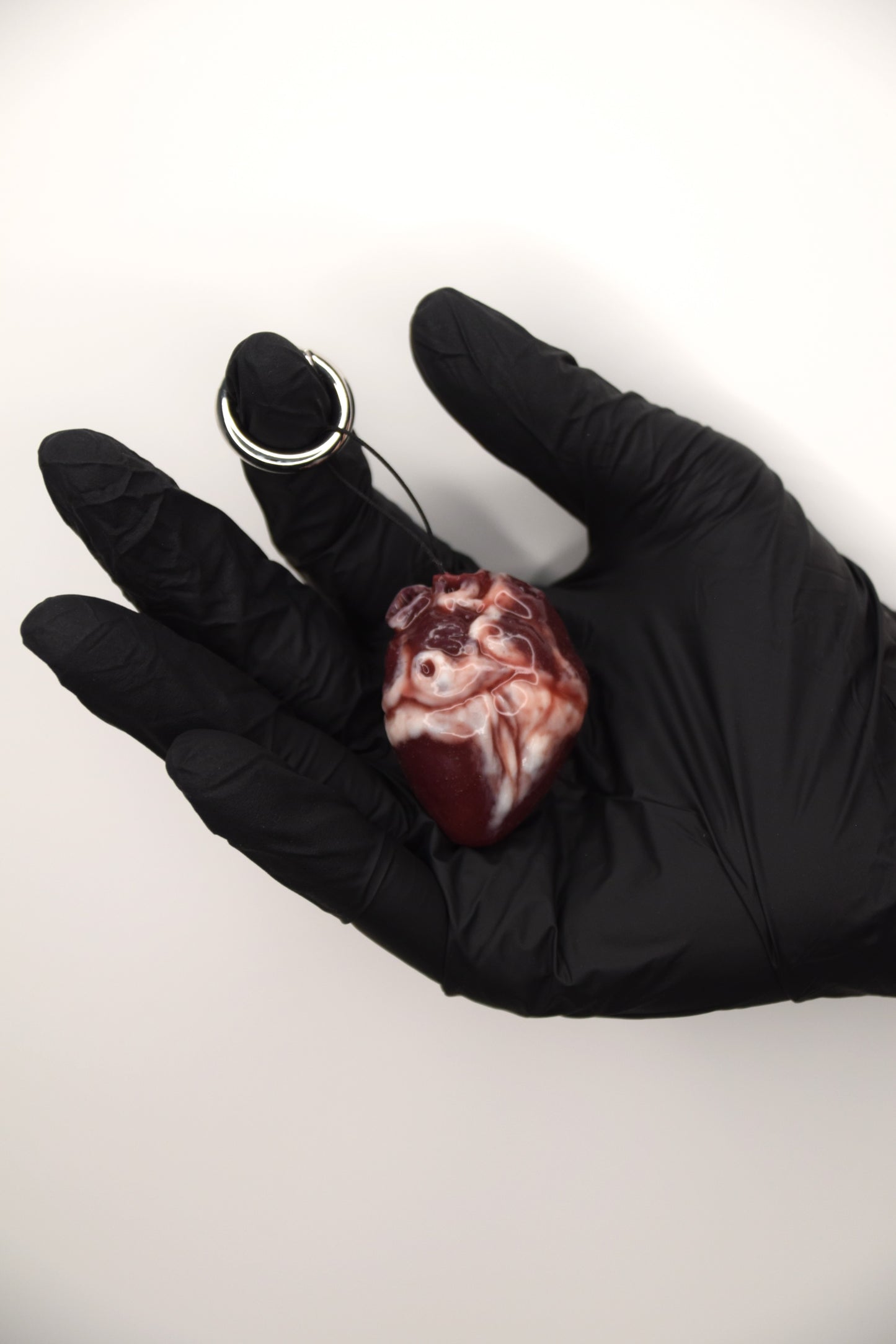 Mini Anatomical Heart Keychain, Realistic Silicone Heart Charm, Gothic Medical Gift