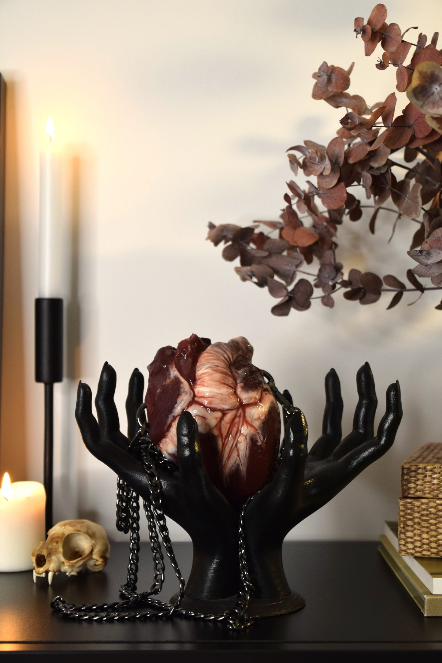 Gothic Hands Decor Holder, Witch Hand Sculpture Stand for Jewelry, Keys & Home Display