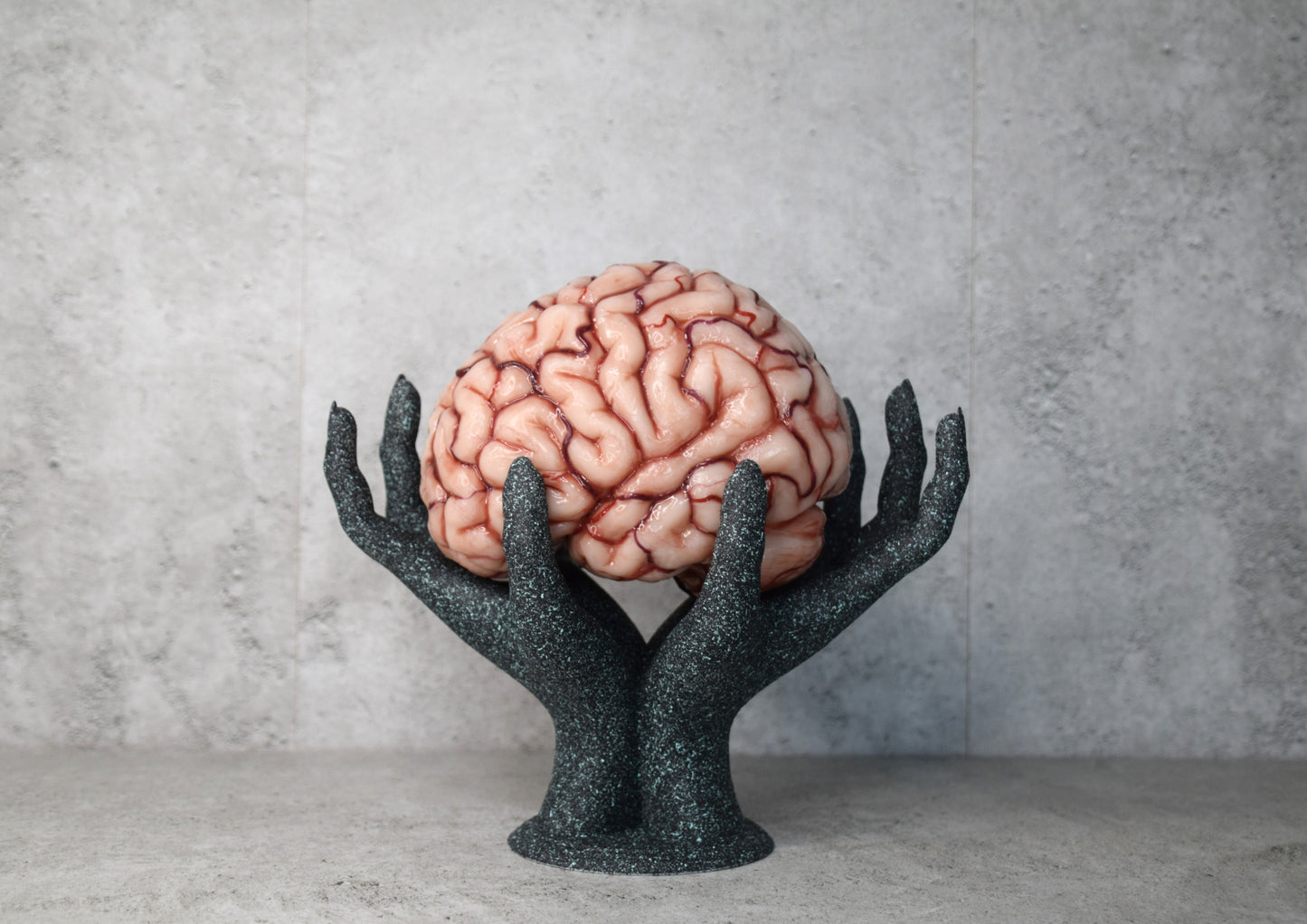 Realistic Human Brain Model Life Size, Anatomical Silicone Brain Replica, Horror FX Movie Prop, Medical Display Gift