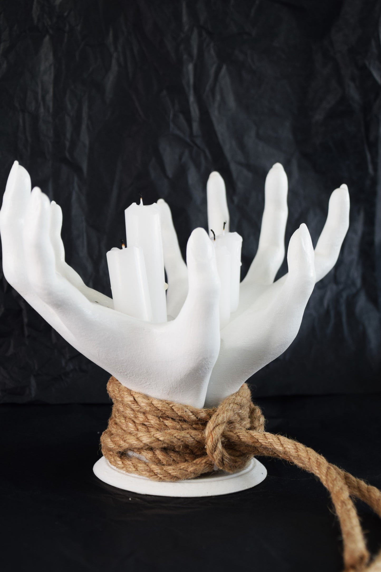 Shibari Hands Decor Holder, Witch Hand Sculpture Stand for Jewelry, Keys & Home Display