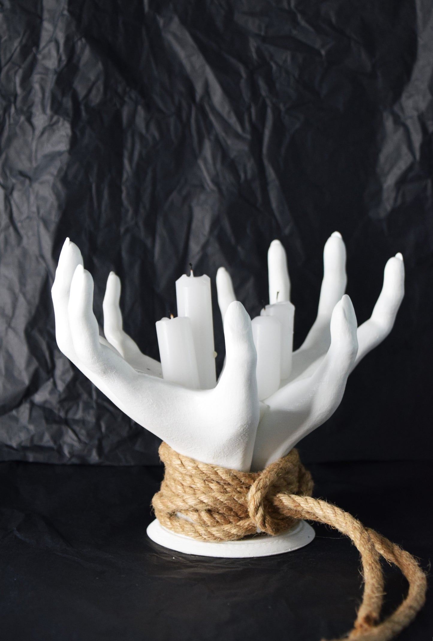 Shibari Hands Decor Holder, Witch Hand Sculpture Stand for Jewelry, Keys & Home Display