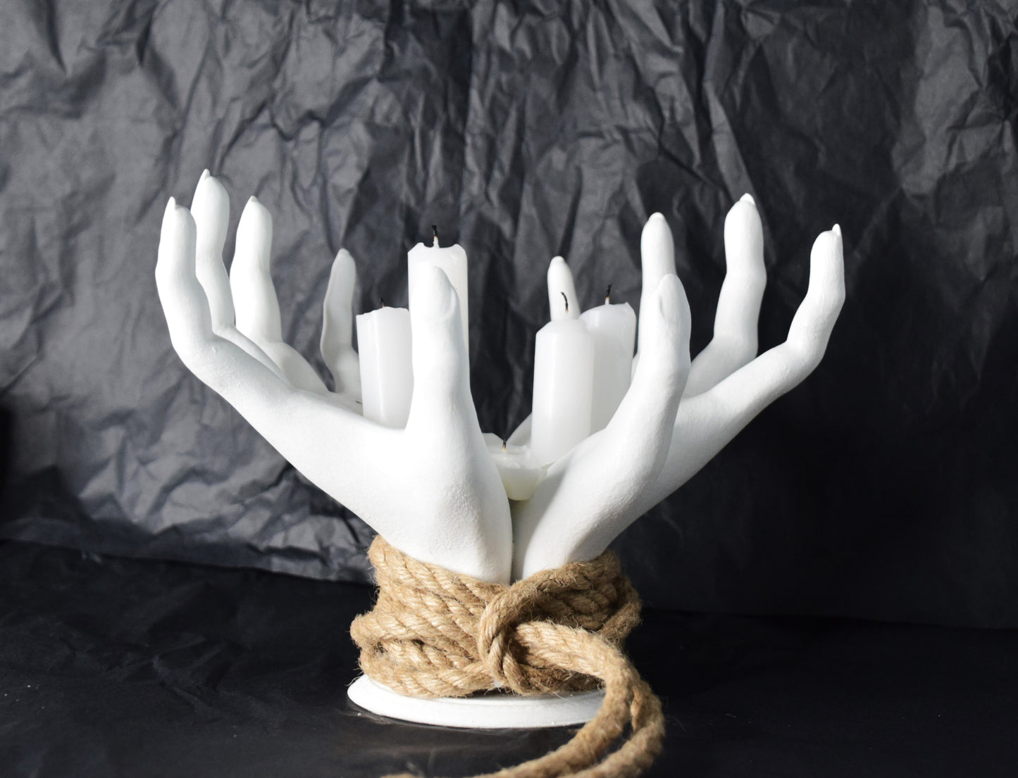 Shibari Hands Decor Holder, Witch Hand Sculpture Stand for Jewelry, Keys & Home Display