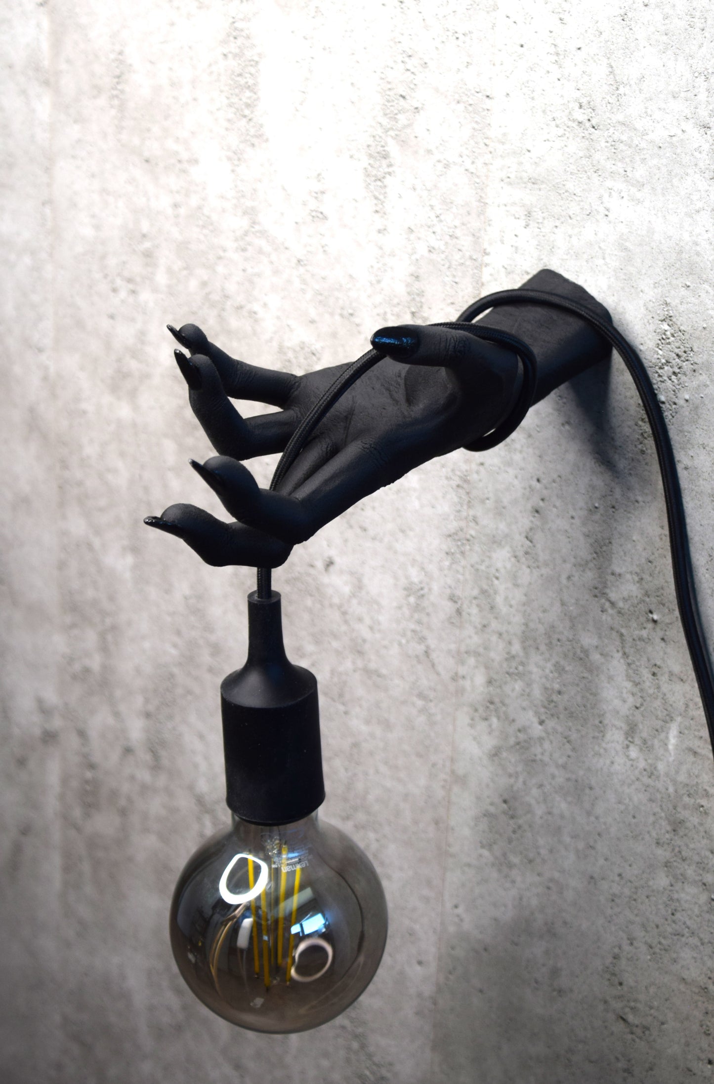 Witch Hand Wall Lamp, Gothic Hand Light Fixture, Horror Wall Sconce, Dark Aesthetic Lighting Decor