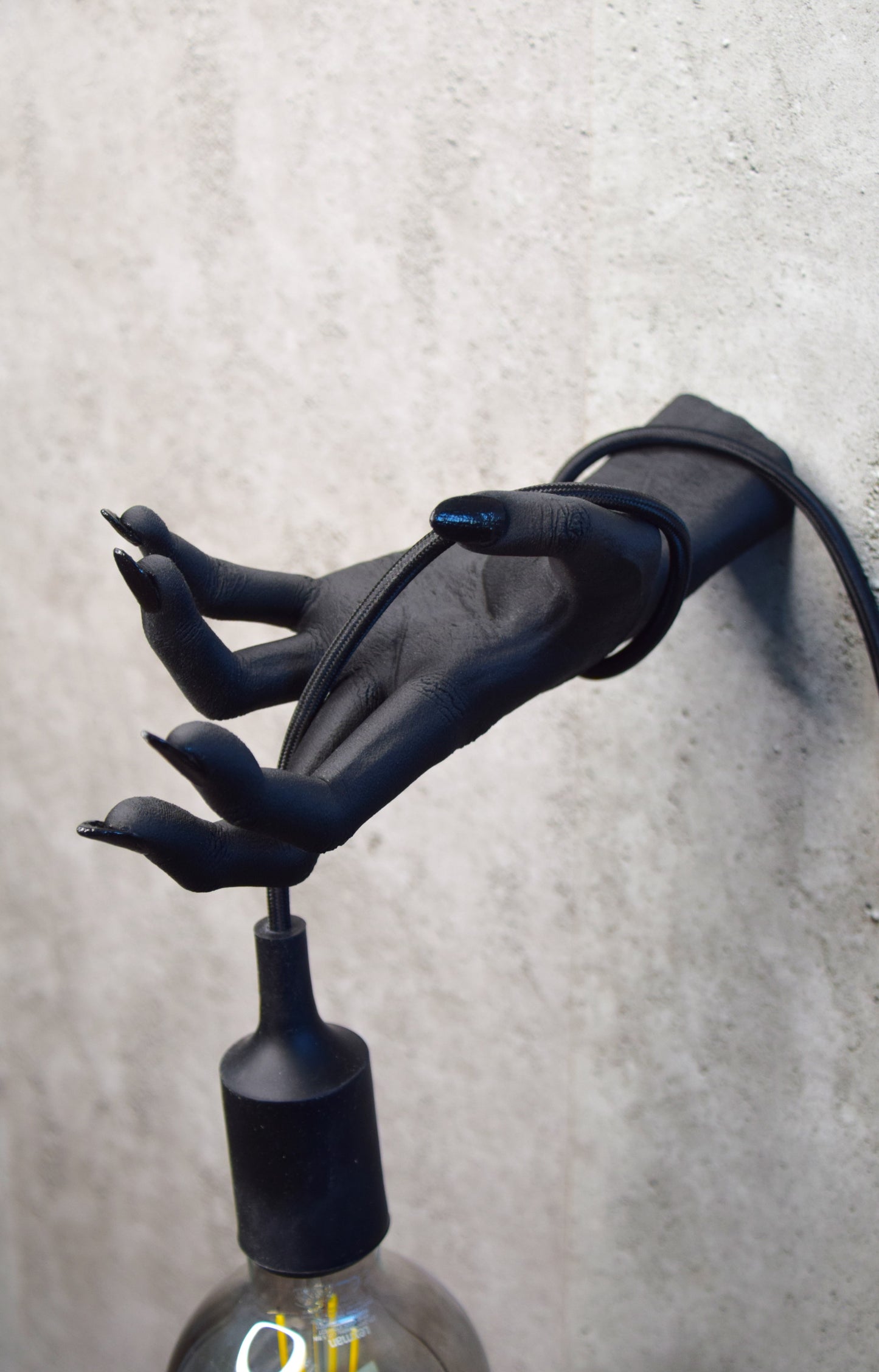 Witch Hand Wall Lamp, Gothic Hand Light Fixture, Horror Wall Sconce, Dark Aesthetic Lighting Decor
