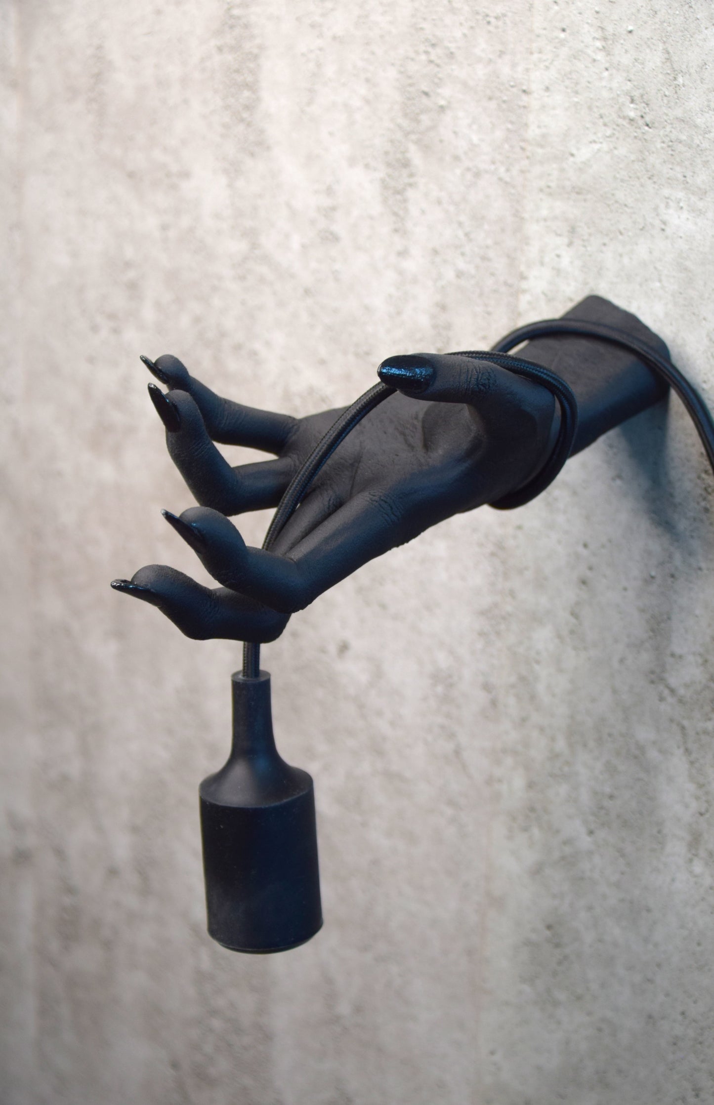 Witch Hand Wall Lamp, Gothic Hand Light Fixture, Horror Wall Sconce, Dark Aesthetic Lighting Decor