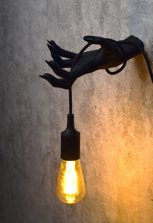 Witch Hand Wall Lamp, Gothic Hand Light Fixture, Horror Wall Sconce, Dark Aesthetic Lighting Decor