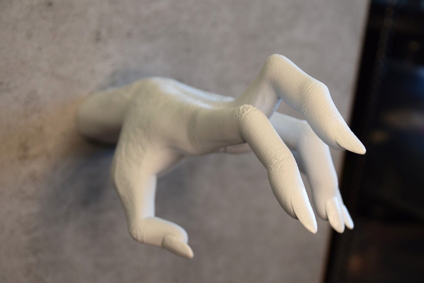 White Witch Hand Wall Decor, Gothic Hand Sculpture Hook, Jewelry Display, Horror Wall Accent