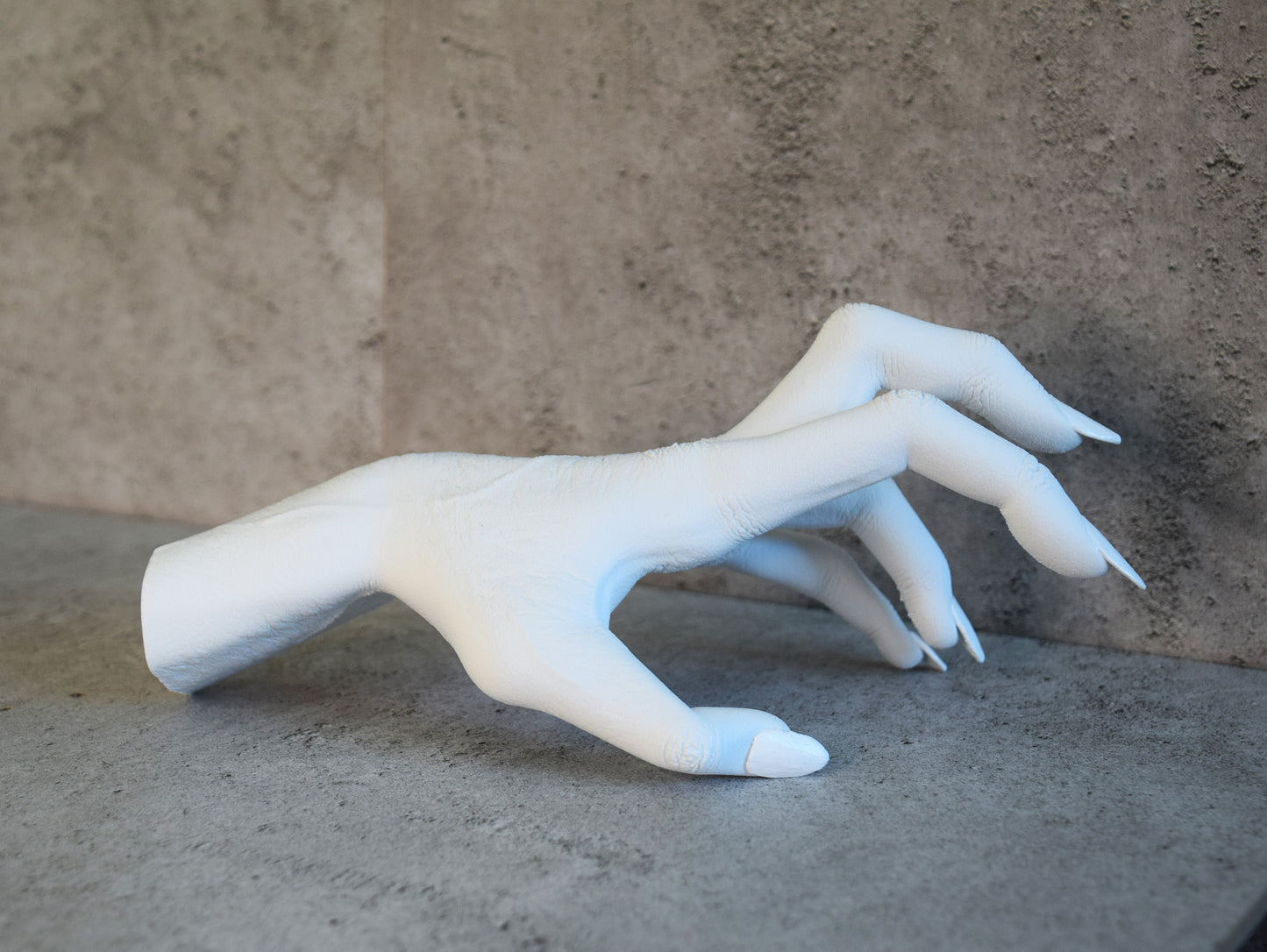 White Witch Hand Wall Decor, Gothic Hand Sculpture Hook, Jewelry Display, Horror Wall Accent