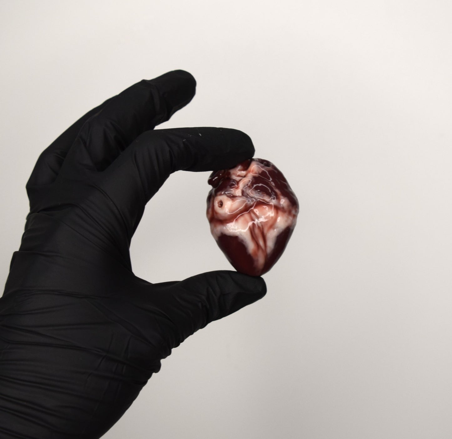 Mini Anatomical Heart Keychain, Realistic Silicone Heart Charm, Gothic Medical Gift