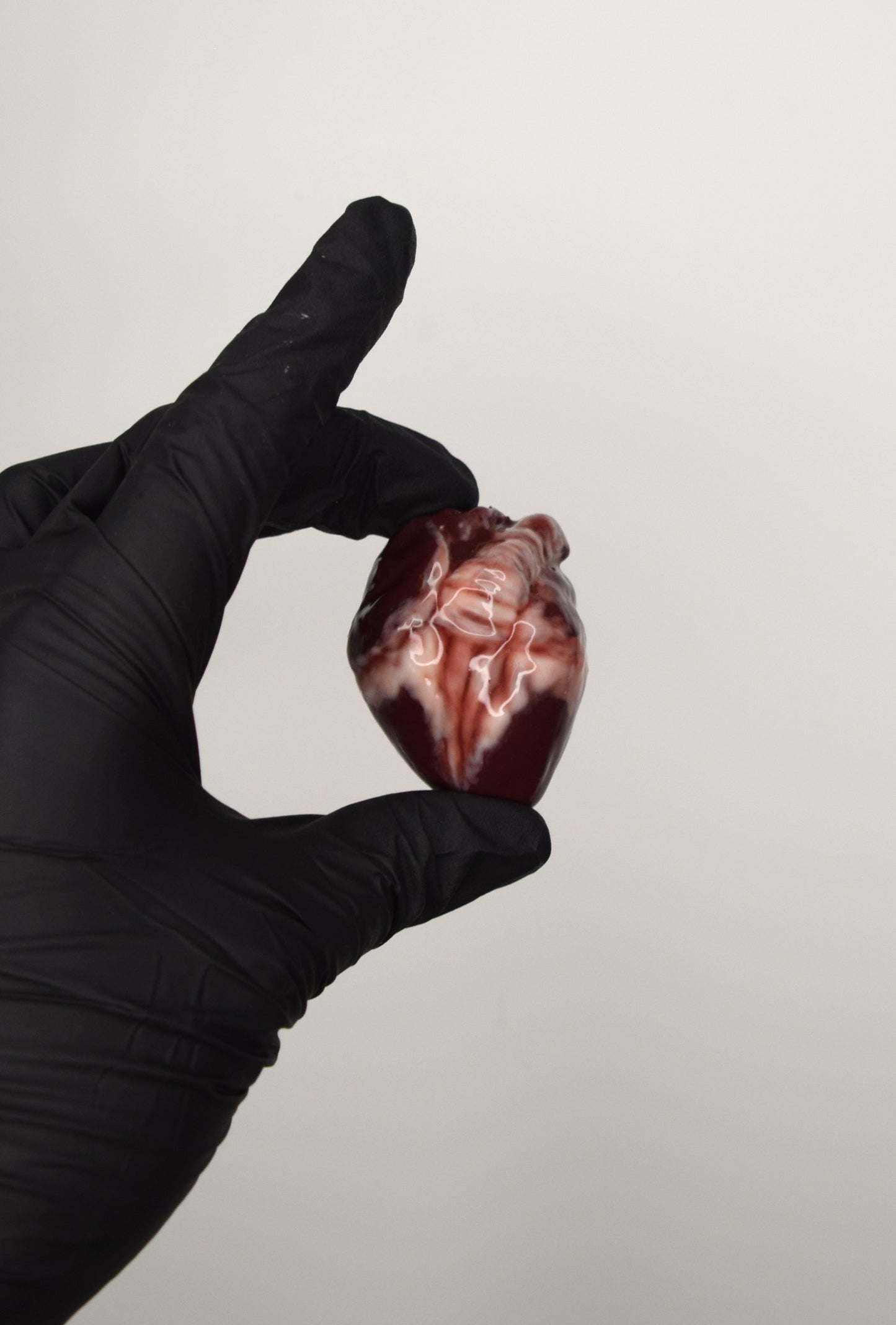 Mini Anatomical Heart Keychain, Realistic Silicone Heart Charm, Gothic Medical Gift