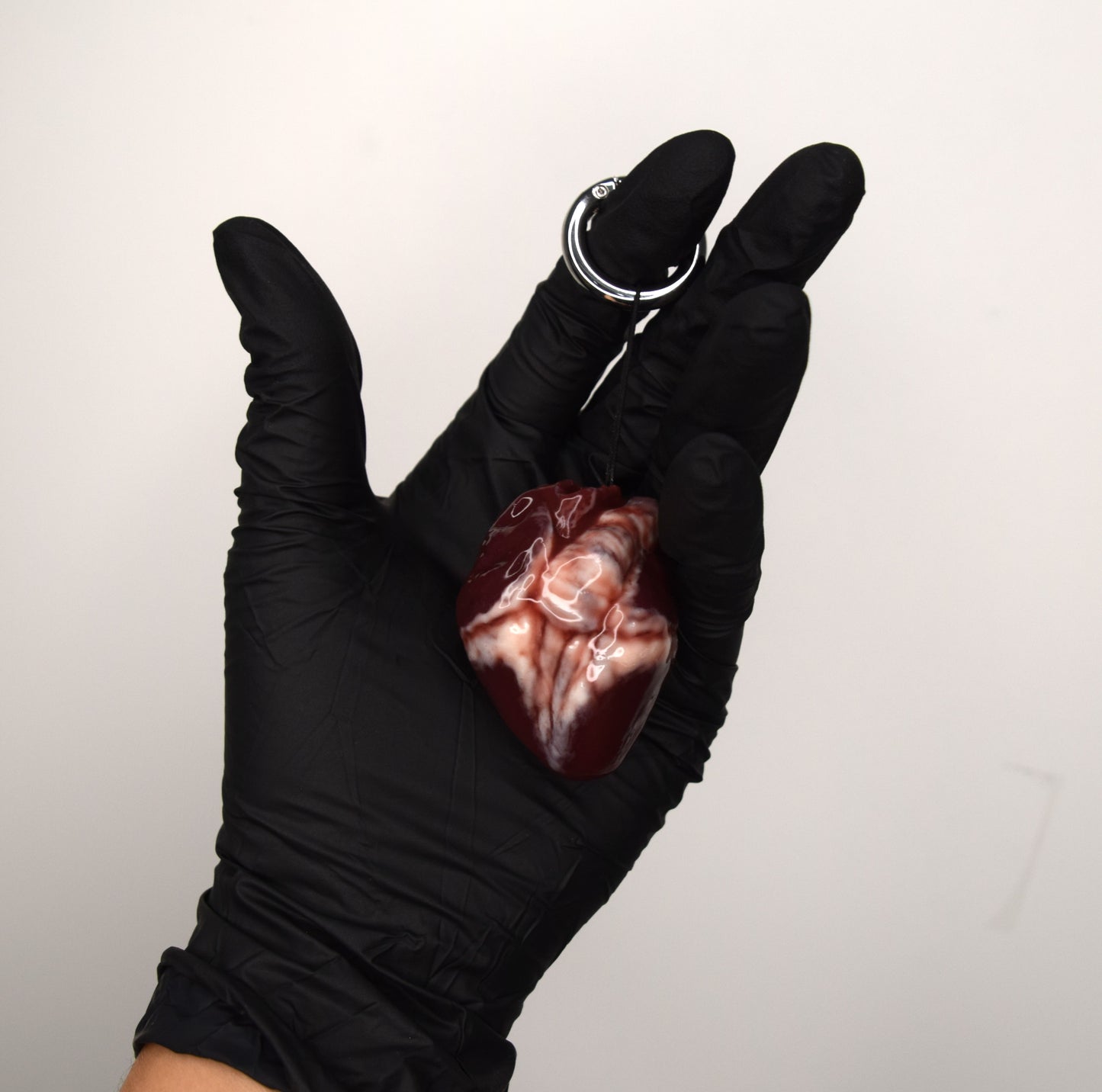 Mini Anatomical Heart Keychain, Realistic Silicone Heart Charm, Gothic Medical Gift