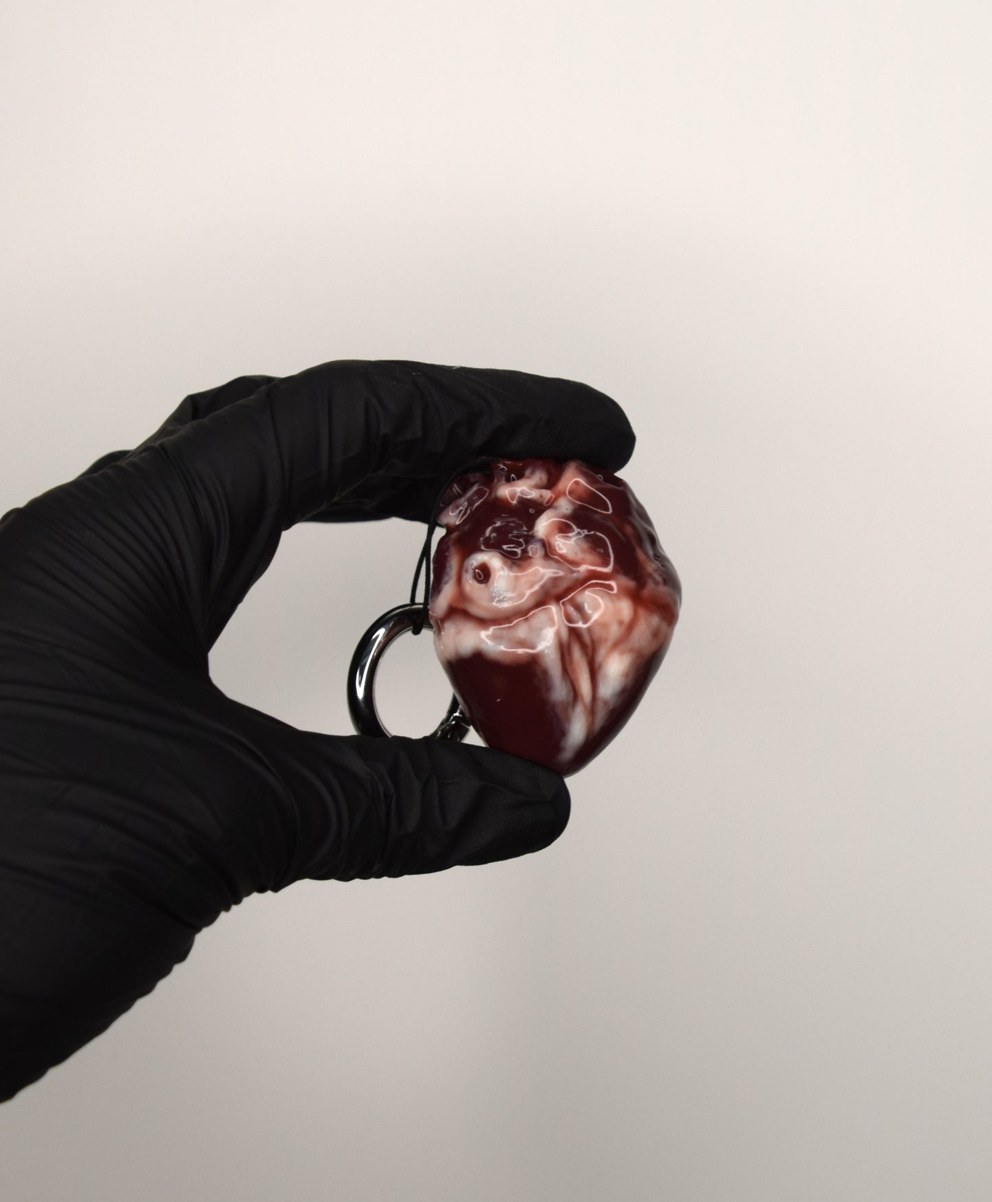 Mini Anatomical Heart Keychain, Realistic Silicone Heart Charm, Gothic Medical Gift