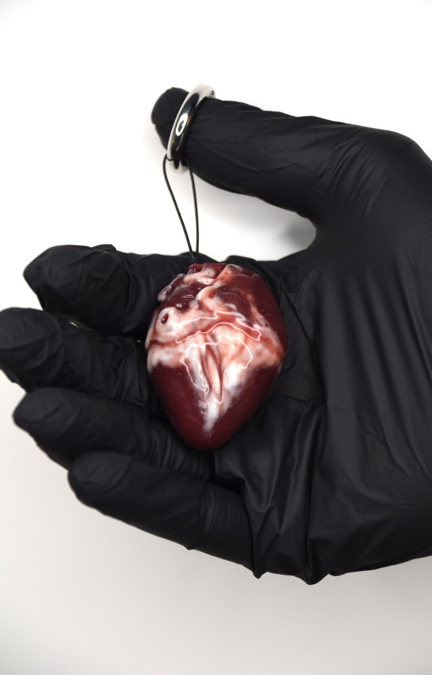 Mini Anatomical Heart Keychain, Realistic Silicone Heart Charm, Gothic Medical Gift