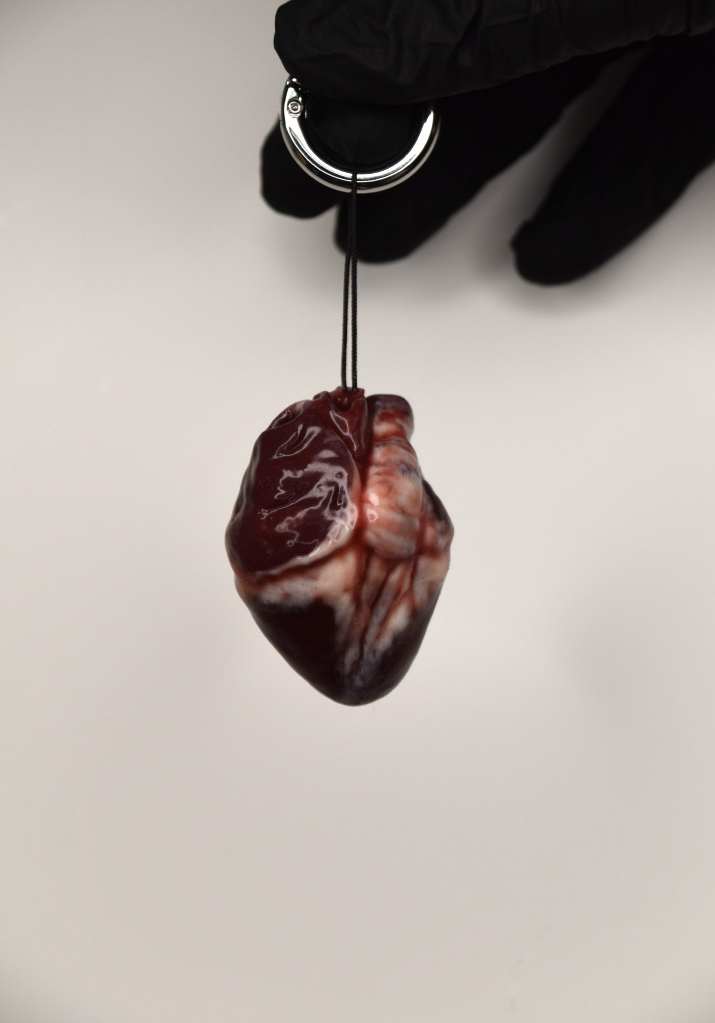 Mini Anatomical Heart Keychain, Realistic Silicone Heart Charm, Gothic Medical Gift