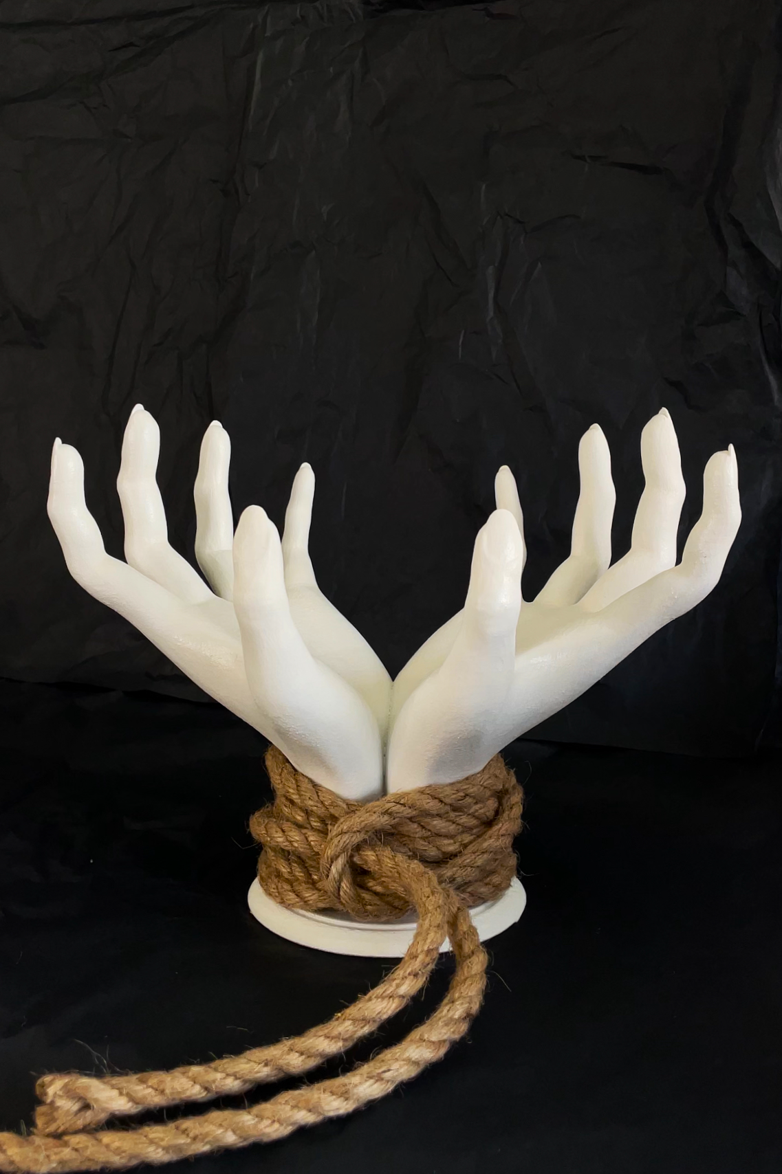 Shibari Hands Decor Holder, Witch Hand Sculpture Stand for Jewelry, Keys & Home Display