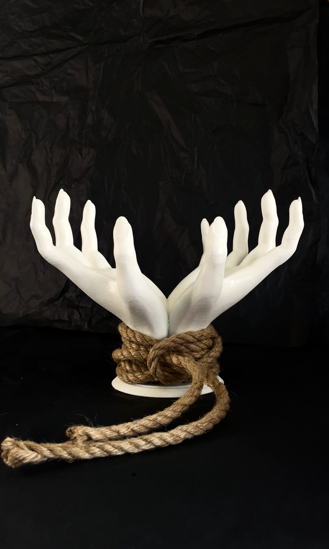 Shibari Hands Decor Holder, Witch Hand Sculpture Stand for Jewelry, Keys & Home Display